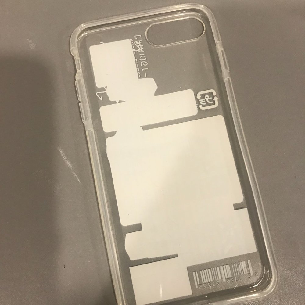 Label Pattern Clear Phone Case - Picture 2 of 2